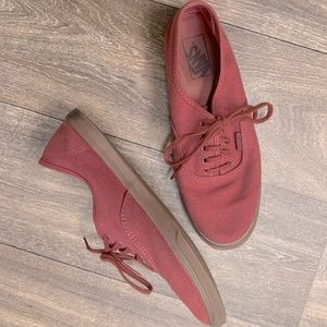 Vans maroon shoes